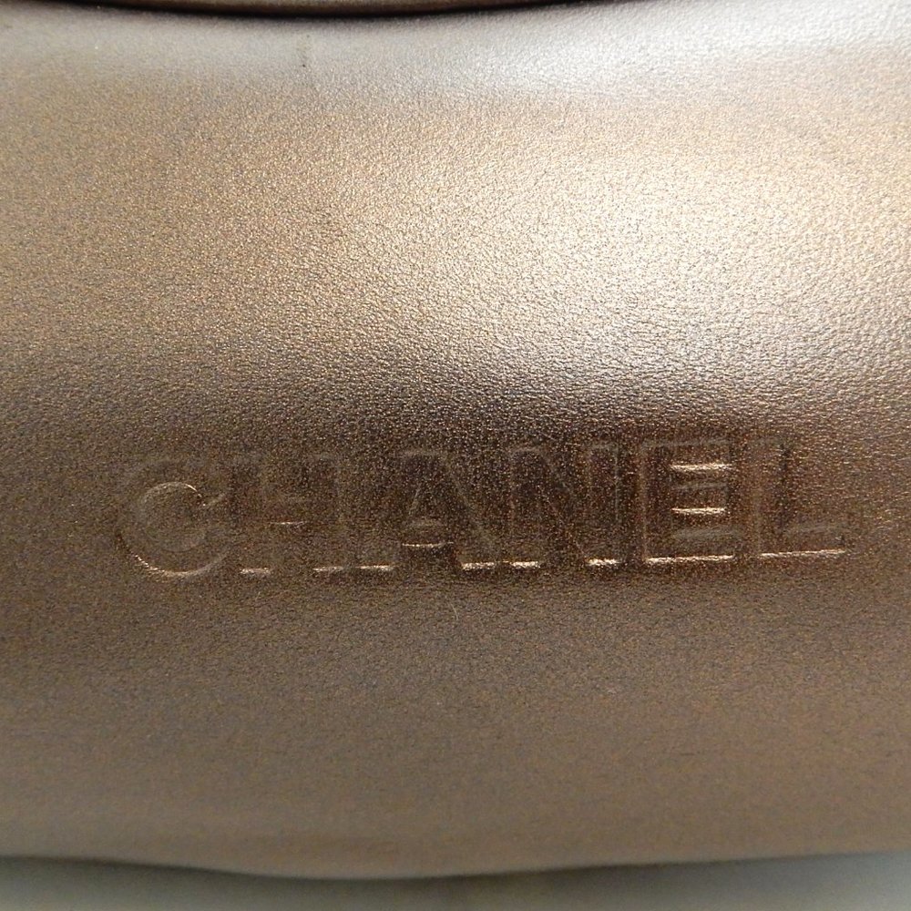SALE! CHANEL BRONZE METALLIC CHAIN SHOULDER BAG!!! - Picture 3 of 11